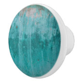 Bouton De Porte En Céramique Rouille Turquoise (Droite)