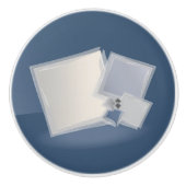 Bouton De Porte En Céramique Roulement des carrés Fibonacci (Devant)