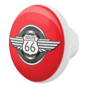 Bouton De Porte En Céramique Route 66 Ceramic Knobs - SRF