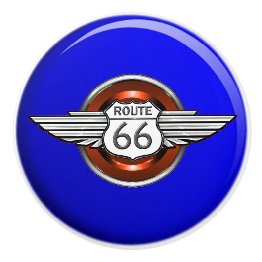 Bouton De Porte En Céramique Route 66 Ceramic Knobs - SRF (Devant)