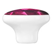 Bouton De Porte En Céramique Ruby Gemstone Motif (Côté)