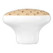 Bouton De Porte En Céramique Runes Knob (Côté)
