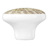 Bouton De Porte En Céramique Rustique Boho Beach Tropical Island Woven Wicker (Côté)