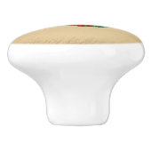 Bouton De Porte En Céramique Rustique Yin Yang Lizards (Côté)