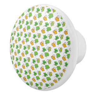 Bouton De Porte En Céramique Saint Patrick's Day Knob