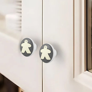 Bouton De Porte En Céramique Salle de jeu de la table de jeu des membres gris-b