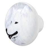 Bouton De Porte En Céramique Samoyed (Droite)