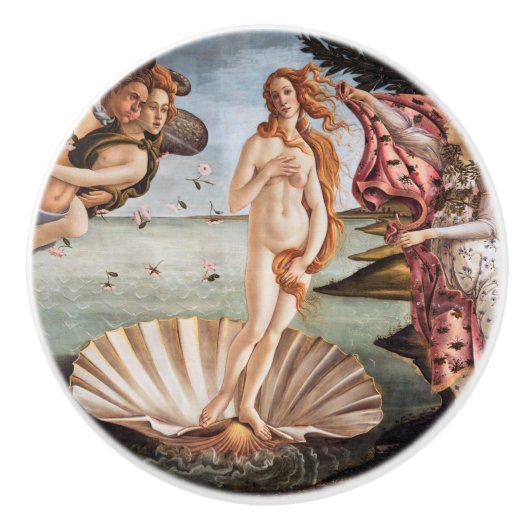 Bouton De Porte En Céramique Sandro Botticelli - Naissance de Vénus (Devant)