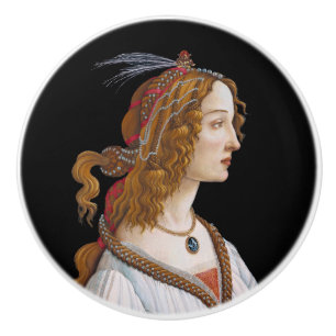 Bouton De Porte En Céramique Sandro Botticelli - Portrait de Simonetta Vespucci