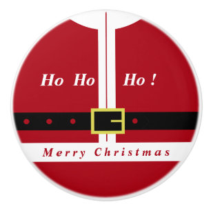 Bouton De Porte En Céramique Santa Claus Funny Christmas Ceramic Knob