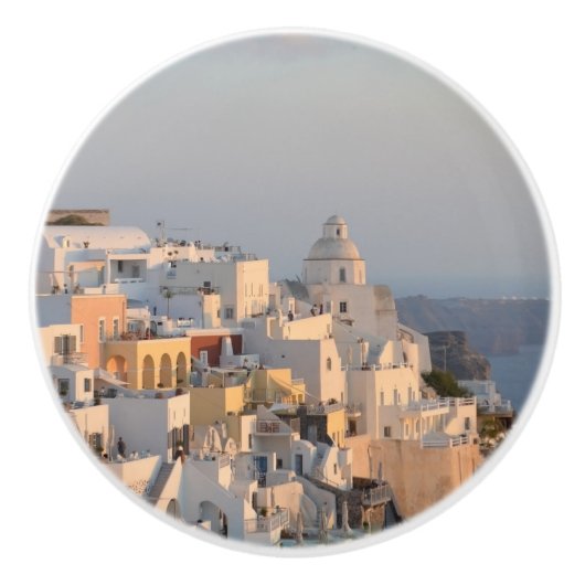 Bouton De Porte En Céramique Santorini Grèce Dresser Knob (Devant)