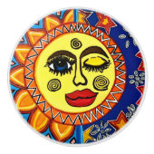 Bouton De Porte En Céramique Sassy Sun Ceramic Knob (Devant)