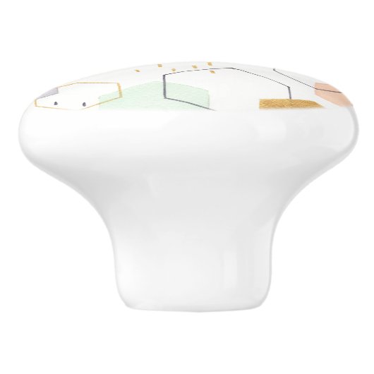 Bouton De Porte En Céramique Scatter hexadécimal (Côté)