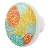 Bouton De Porte En Céramique Schéma floral 3 (Droite)