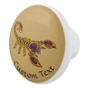 Bouton De Porte En Céramique Scorpion de noeud celtique