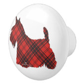Bouton De Porte En Céramique Scottish Terrier Knobs (Droite)
