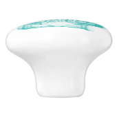 Bouton De Porte En Céramique Sea Shell - eau douce et blanche (Côté)