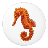 Bouton De Porte En Céramique Seahorse (Devant)