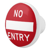 Bouton De Porte En Céramique Sens Interdit (Droite)