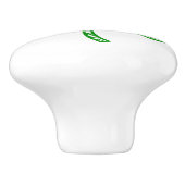Bouton De Porte En Céramique Shamrock (Côté)