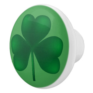 Bouton De Porte En Céramique Shamrock Irish Ceramic Knows
