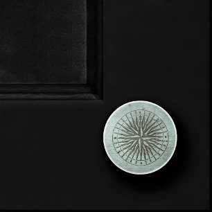 Bouton De Porte En Céramique Shanty vintage Ephémère de Compass Steampunk