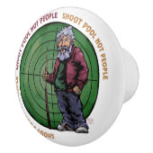 Bouton De Porte En Céramique Shoot pool Not People (Droite)