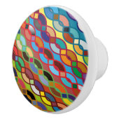 Bouton De Porte En Céramique Siamless Geometric (Droite)