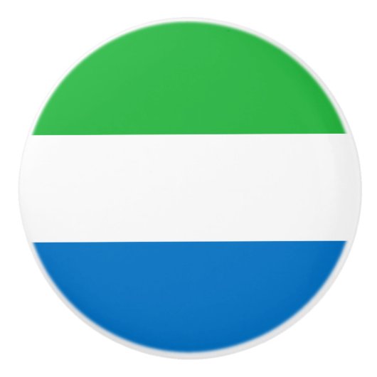 Bouton De Porte En Céramique Sierra Leone Flag (Devant)