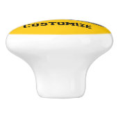 Bouton De Porte En Céramique Signal d'avertissement amusantThunder_Cove (Côté)