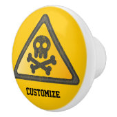 Bouton De Porte En Céramique Signal d'avertissement amusantThunder_Cove (Droite)