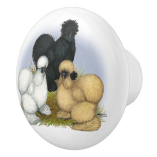 Bouton De Porte En Céramique Silkie Trio