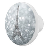 Bouton De Porte En Céramique Silver Glitter (Droite)