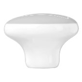 Bouton De Porte En Céramique Simple Light Grey monogram (Côté)