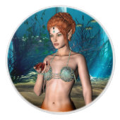 Bouton De Porte En Céramique Sirène (Devant)