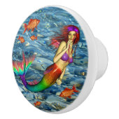 BOUTON DE PORTE EN CÉRAMIQUE SIRÈNE (Droite)