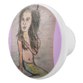 Bouton De Porte En Céramique Sirène (Droite)