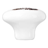 Bouton De Porte En Céramique Sketch Brown (Côté)
