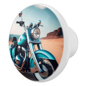 Bouton De Porte En Céramique Slick Motorcycle Blue Beach (Droite)