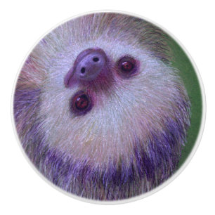 Bouton De Porte En Céramique Sloth