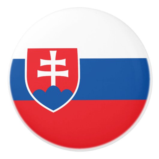 Bouton De Porte En Céramique Slovakia Flag (Devant)