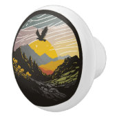 Bouton De Porte En Céramique Snowdonia (Droite)