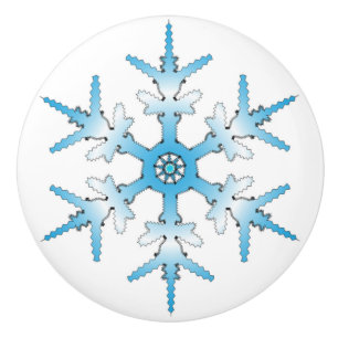 BOUTON DE PORTE EN CÉRAMIQUE SNOWFLAKE