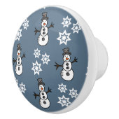 Bouton De Porte En Céramique Snowman (Droite)