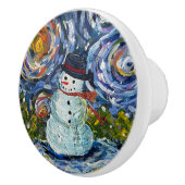 Bouton De Porte En Céramique Snowman Knoth Pull (Droite)