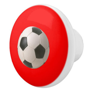 Bouton De Porte En Céramique Soccerball