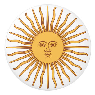 Bouton De Porte En Céramique Soleil de mai