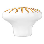 Bouton De Porte En Céramique Soleil de mai (Côté)