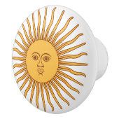 Bouton De Porte En Céramique Soleil de mai (Droite)