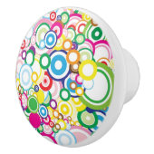 Bouton De Porte En Céramique Sort de cercles vifs (Droite)